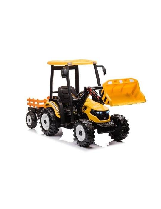 MEGA Tractor D68 24V | Vehículo Infantil con Remolque y Música 