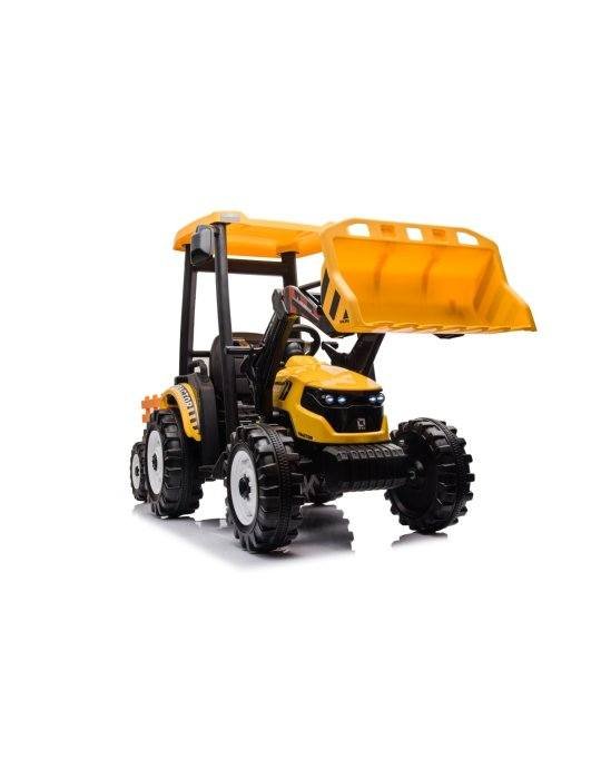 MEGA Tractor D68 24V | Vehículo Infantil con Remolque y Música 