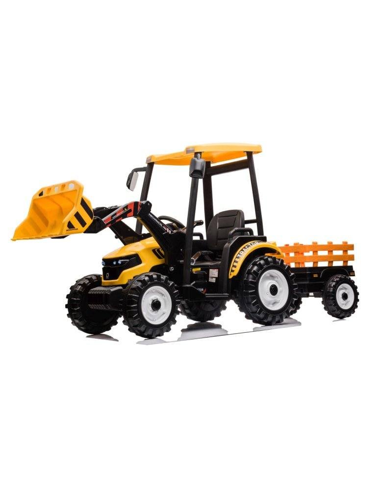 MEGA Tractor D68 24V | Vehículo Infantil con Remolque y Música 