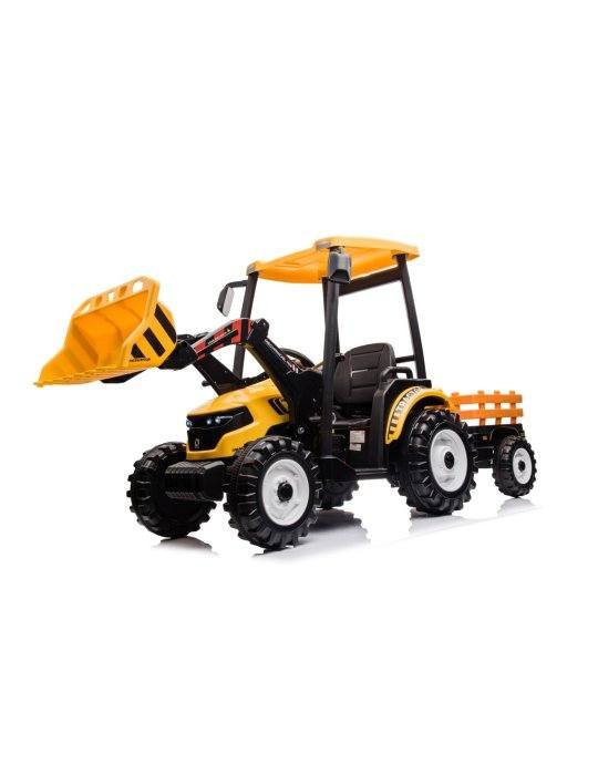 MEGA Tractor D68 24V | Vehículo Infantil con Remolque y Música 