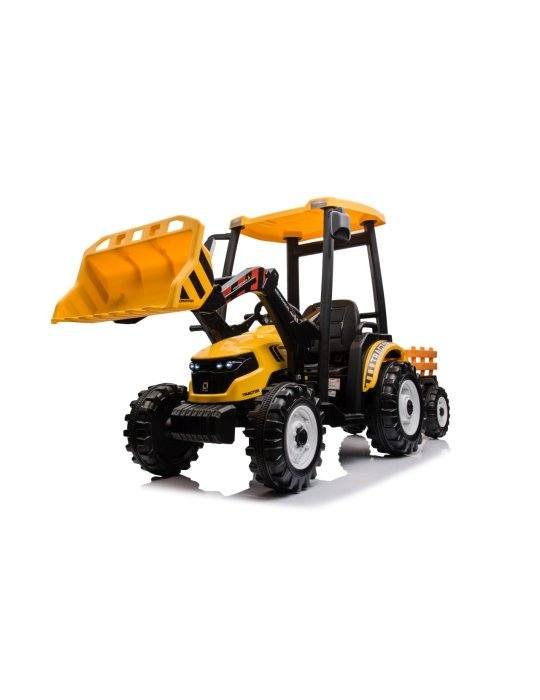 MEGA Tractor D68 24V | Vehículo Infantil con Remolque y Música 