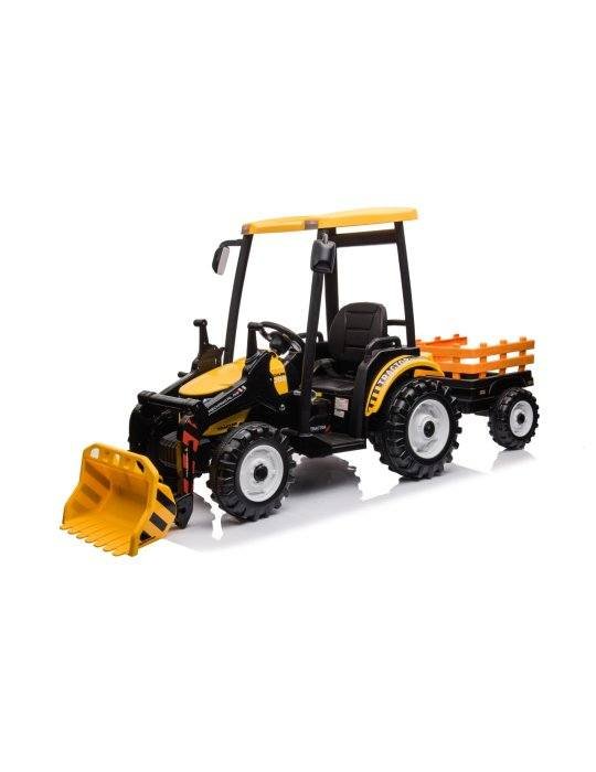 MEGA Tractor D68 24V | Vehículo Infantil con Remolque y Música 