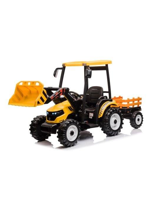 MEGA Tractor D68 24V | Vehículo Infantil con Remolque y Música 