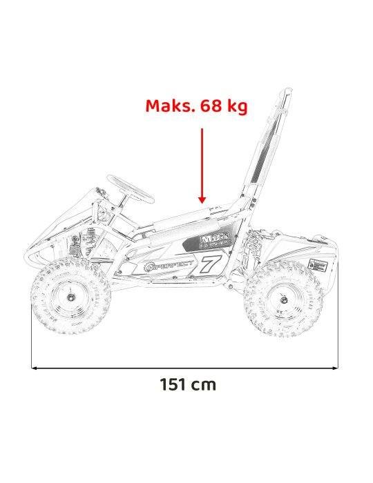 Mud Monster GoKart 1000W 48V para Niños - Aventura Off-Road 