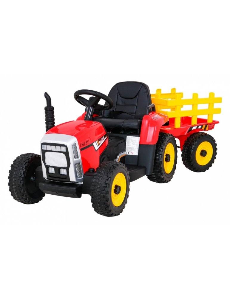 Trator Elétrico Infantil com Reboque 12V – Monolugar, Controle Remoto TRATORES INFANTIS 