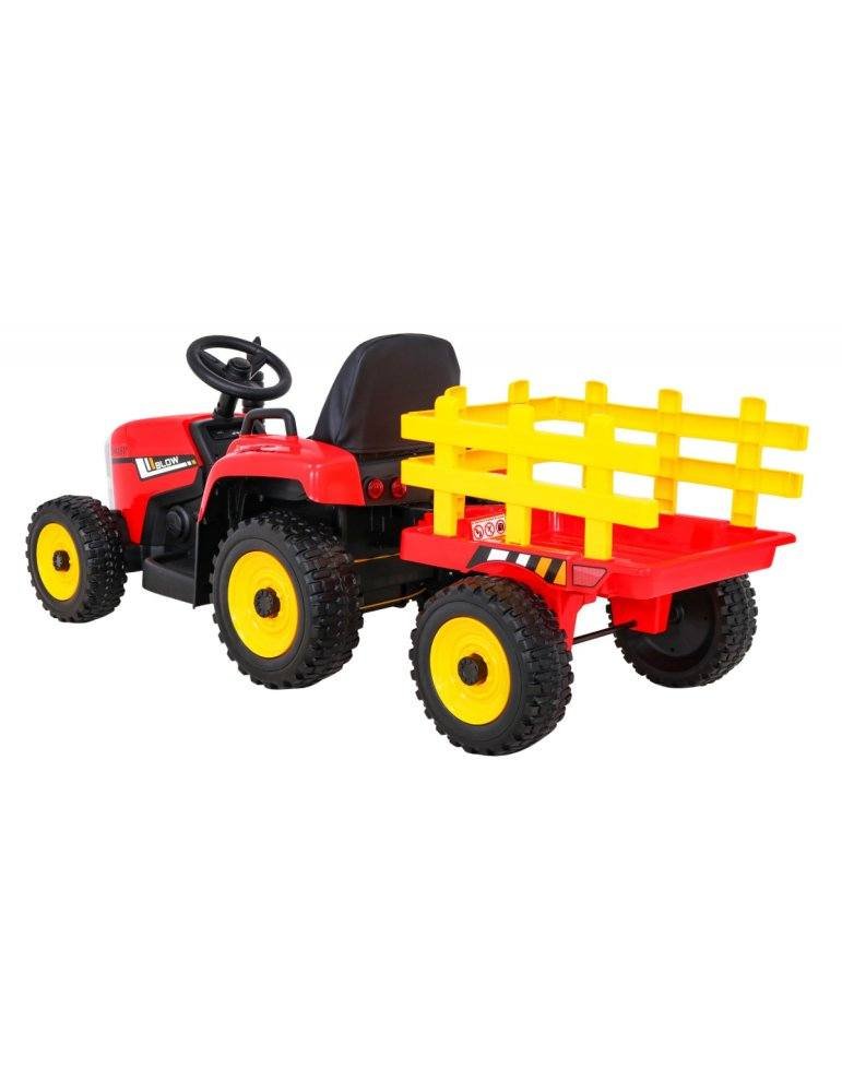 Tractor Eléctrico Infantil con Remolque 12V – Monoplaza, Control Remoto  - Vista 4