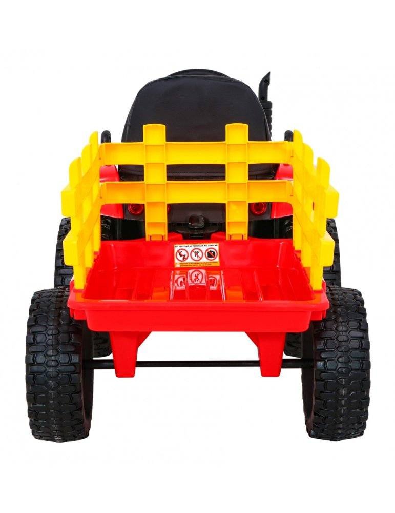 Tractor Eléctrico Infantil con Remolque 12V – Monoplaza, Control Remoto  - Vista 5