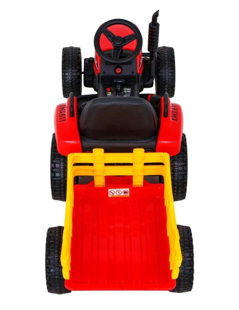 Tractor Eléctrico Infantil con Remolque 12V – Monoplaza, Control Remoto  - Vista 6