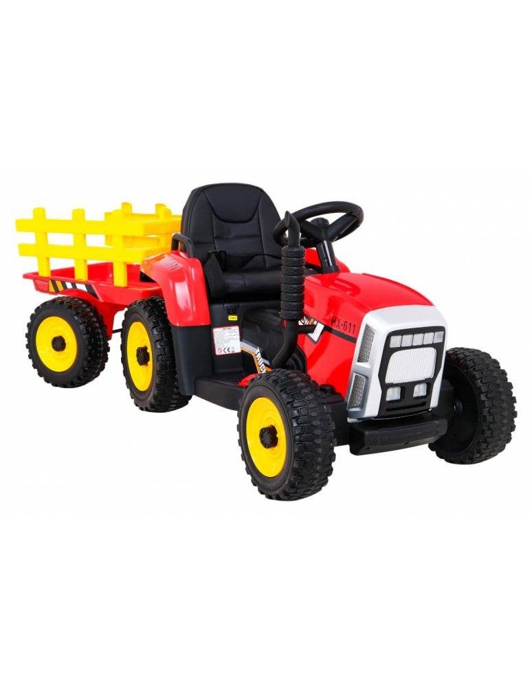 Trattore elettrico per bambini con rimorchio (12 V) 9  - Vista 8
