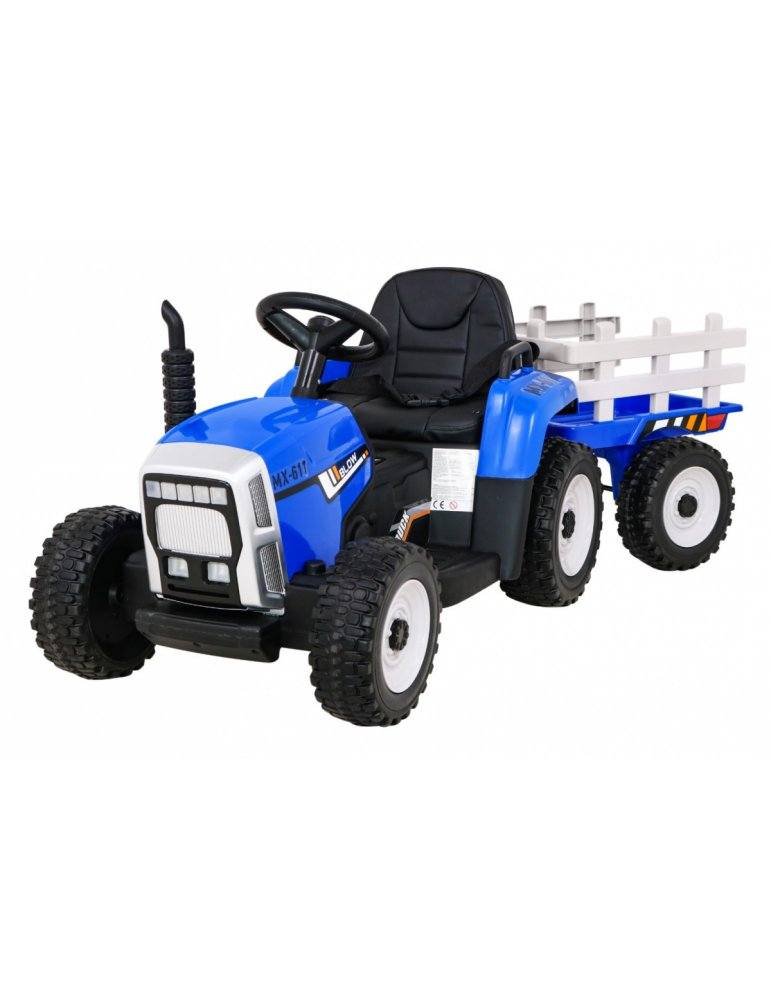 Tractor Eléctrico Infantil con Remolque 12V – Monoplaza, Control Remoto 