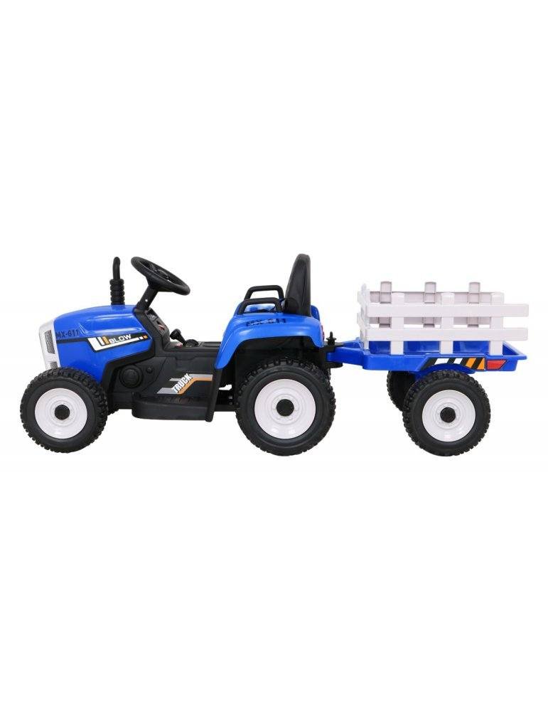 Tractor Eléctrico Infantil con Remolque 12V – Monoplaza, Control Remoto  - Vista 3