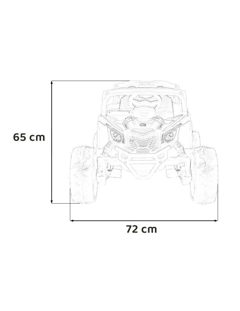QUAD ELÉCTRICO INFANTIL CAN-AM MAVERICK MONOPLAZA CON TRACCIÓN 4X4 21  - Vista 20