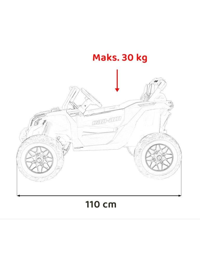 QUAD ELÉCTRICO INFANTIL CAN-AM MAVERICK MONOPLAZA CON TRACCIÓN 4X4 22  - Vista 21
