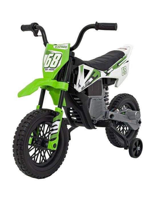 Moto Eléctrica Infantil Pantone 361C Con Ruedas EVA y MP3 20 