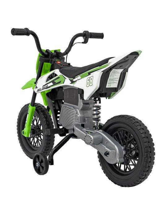 Moto Eléctrica Infantil Pantone 361C Con Ruedas EVA y MP3 27 