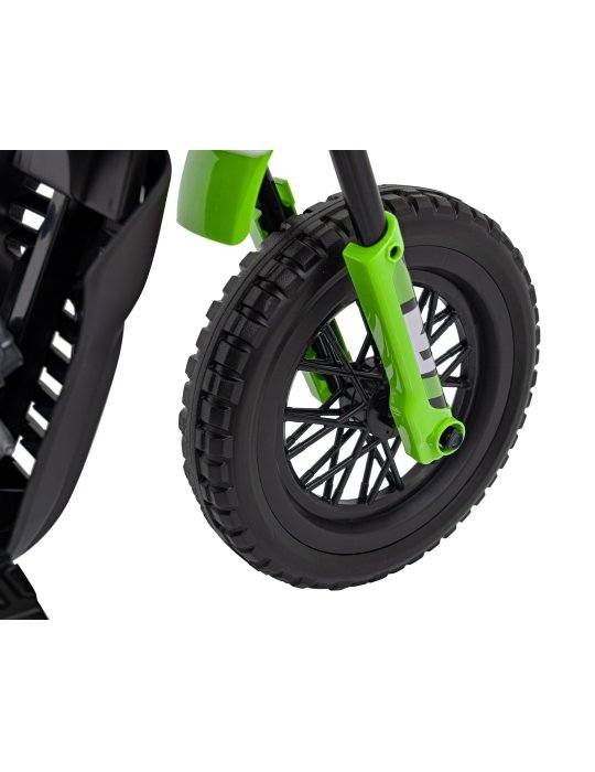 Moto Eléctrica Infantil Pantone 361C Con Ruedas EVA y MP3 46 