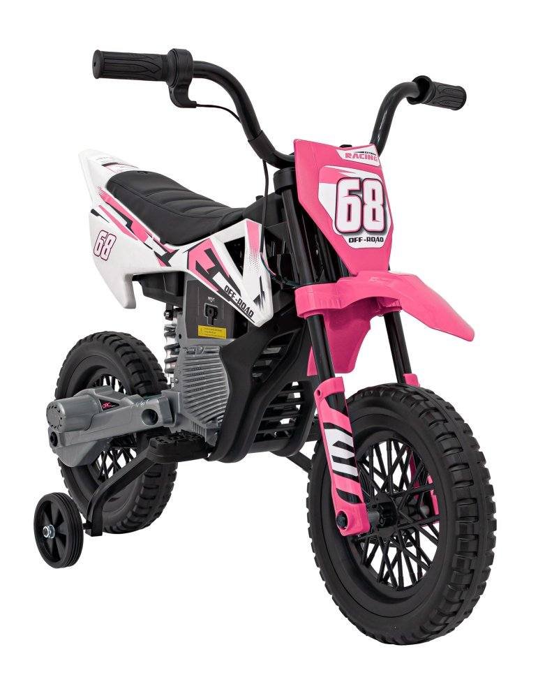 Moto Eléctrica Infantil Pantone 361C Con Ruedas EVA y MP3 4 
