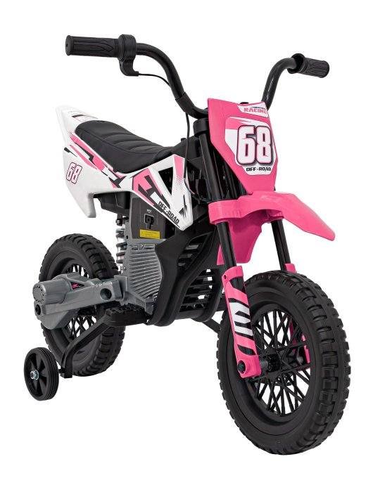 Moto Eléctrica Infantil Pantone 361C Con Ruedas EVA y MP3 4 