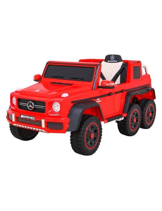 Coche eléctrico infantil Mercedes-Benz G63 AMG 6x6 | Monoplaza, 12V, 6 ruedas 