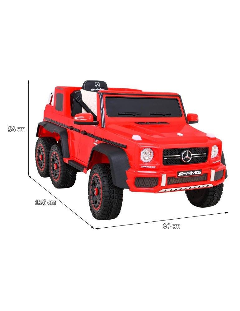 Children's electric car Mercedes-Benz G63 AMG 6x6 – Monoplaza, 12V, 6 wheels 41  - Vista 13
