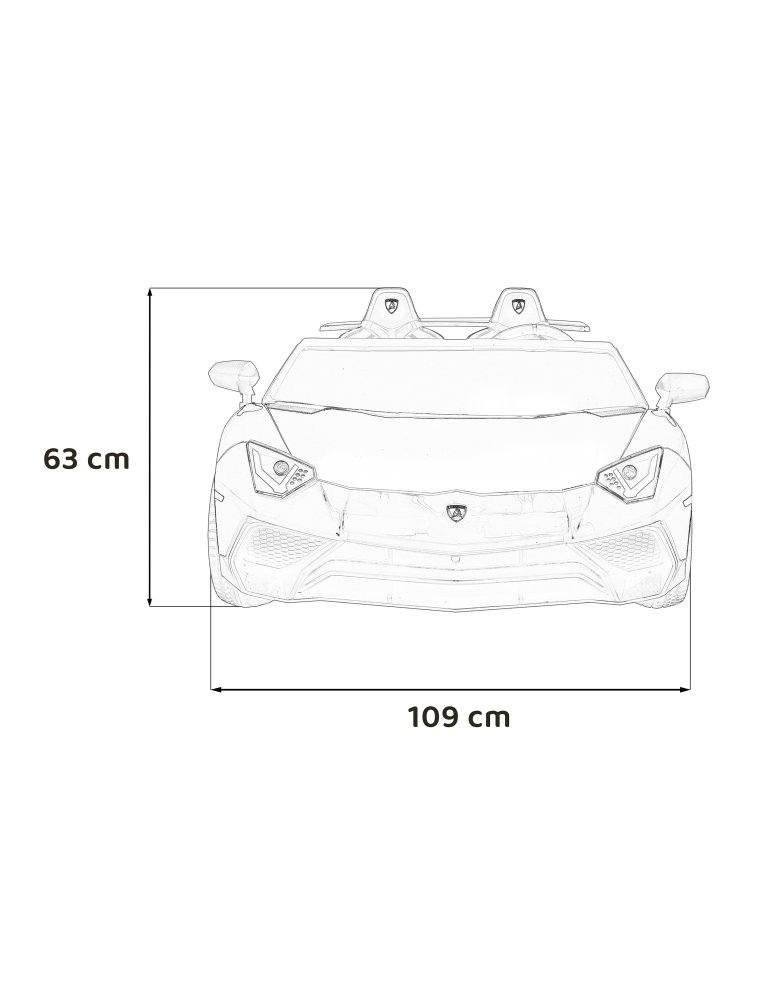 Lamborghini Pour enfants Aventador SV Biplaza STRONG contient 100kg 3 