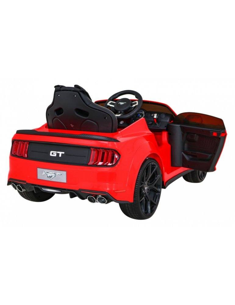 Ford Mustang GT 12V - Coche Eléctrico Infantil con Asiento de Cuero y Luces LED 
