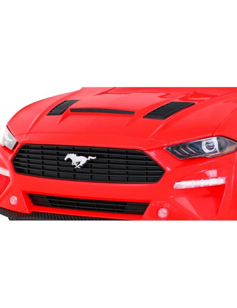 Ford Mustang GT 12V - Coche Eléctrico Infantil con Asiento de Cuero y Luces LED 