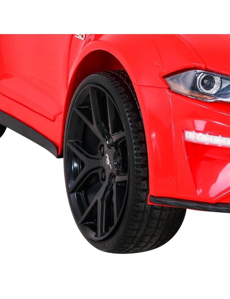 Ford Mustang GT 12V - Coche Eléctrico Infantil con Asiento de Cuero y Luces LED 