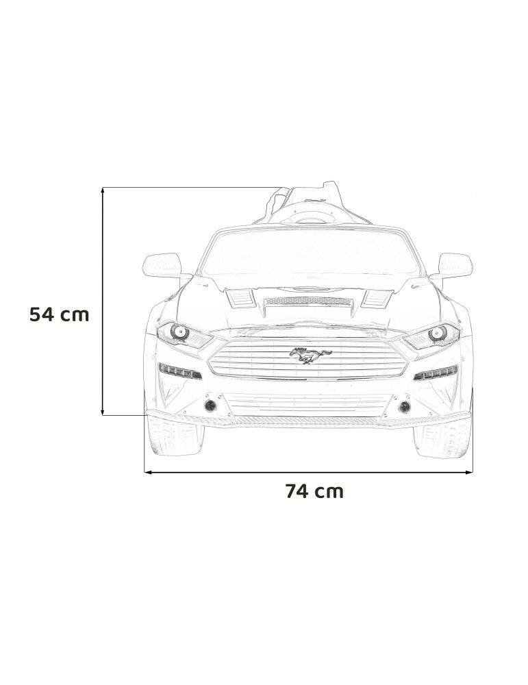 Ford Mustang GT 12V - Carro elétrico das crianças com assento de couro e luzes LED CARROS ELÉTRICOS PARA CRIANÇAS  - Vista 11