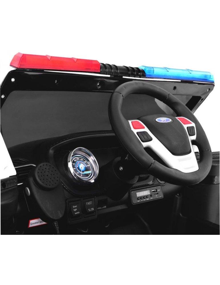 Voiture de police électrique pour enfants |Avec mégaphone et sirène 12V 7  - Vista 6