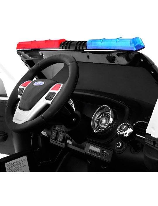 Coche De Policía 12V – Coche Eléctrico Infantil con Luces, Sonido y Control Remoto 