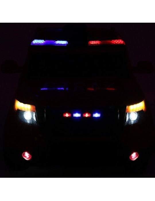 Coche De Policía 12V – Coche Eléctrico Infantil con Luces, Sonido y Control Remoto 
