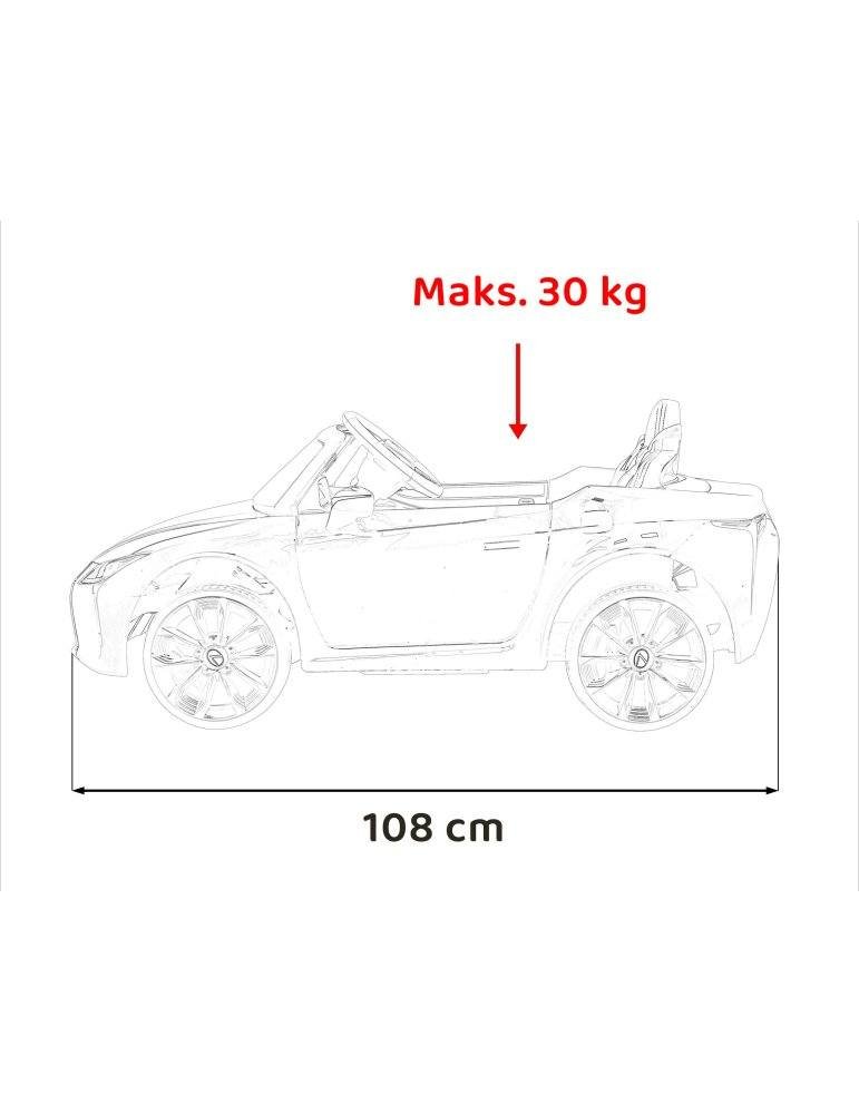 Lexus LC500 Single Seater MP3 Electric Car for Kids 21 