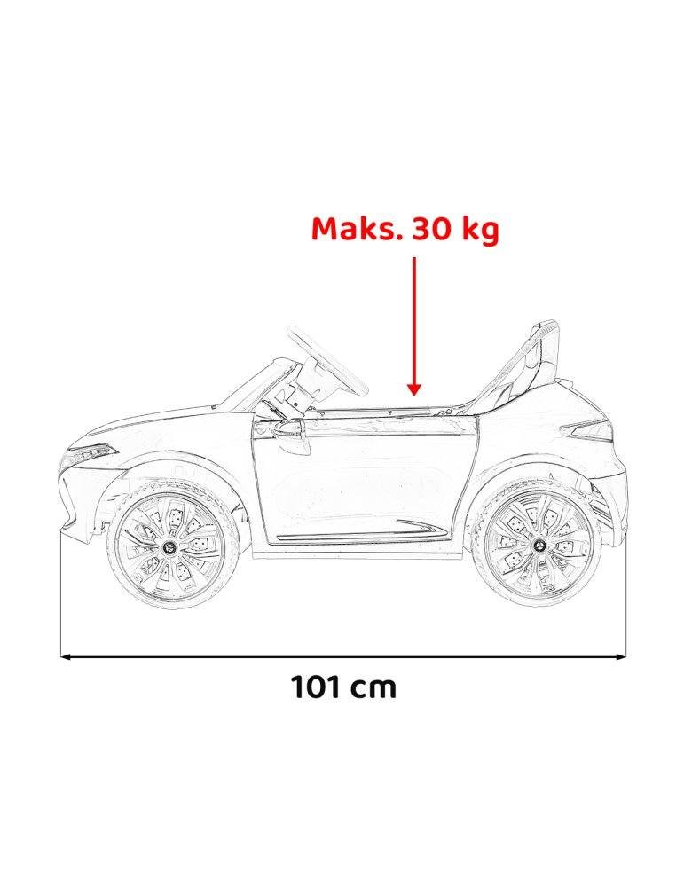 Mercedes AMG EQA - iluminação infantil e condução de segurança CARROS ELÉTRICOS PARA CRIANÇAS  - Vista 14