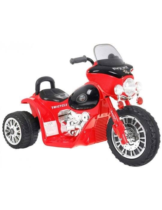 Chopper 6V - motocicleta infantil com luzes e sons 日本語 Patiland Motores elétricos para pequenos 