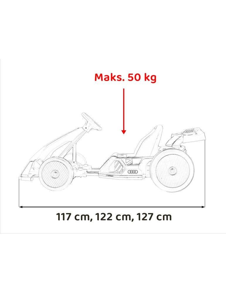 Children's Electrical Kart Audi with Drift Function 66 