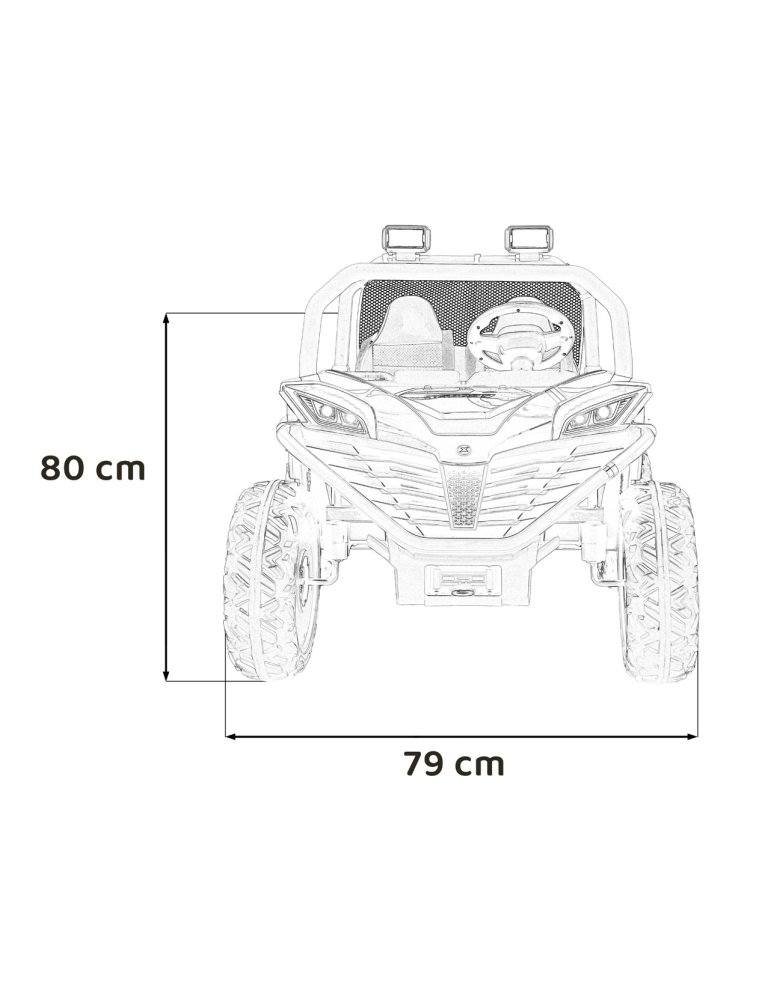 All-terrain Buggy più veloce s608 4x4 Biplace 24V CHILD/AS 1-7 ANNI 19 