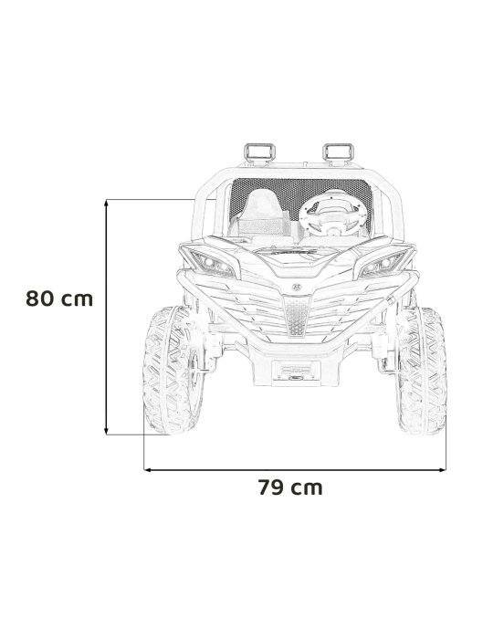 All-terrain Buggy più veloce s608 4x4 Biplace 24V CHILD/AS 1-7 ANNI 19 