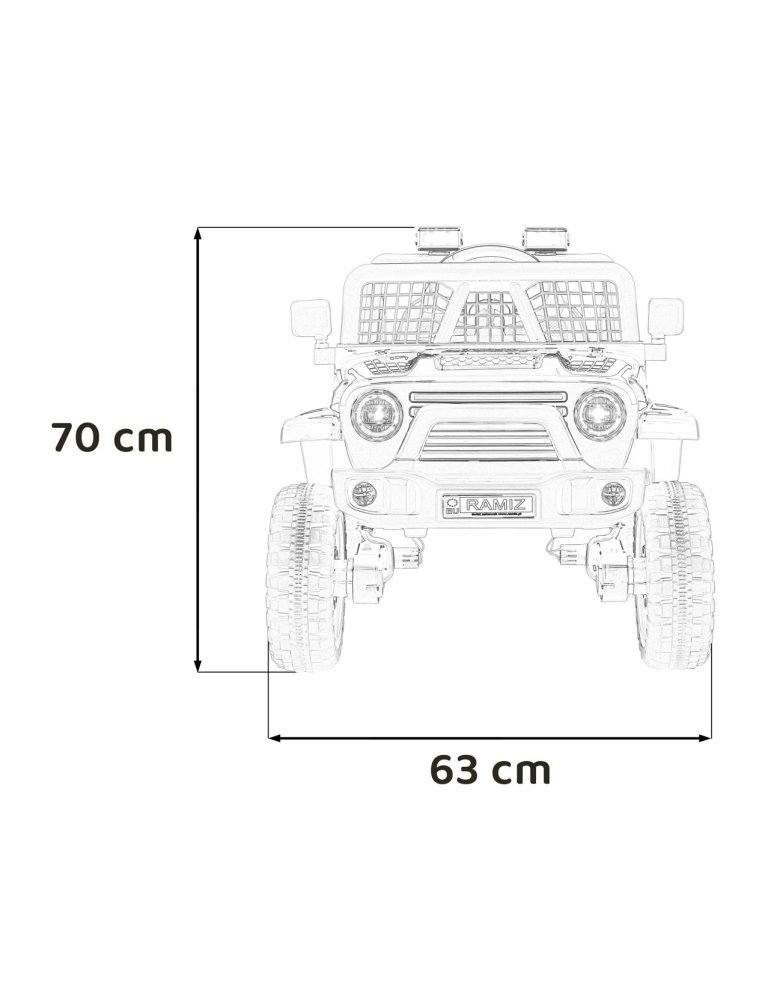 OFF ROAD 4x4 SPORT - Auto elettrica per bambini 12V |4x35 W |MP3 79  - Vista 19