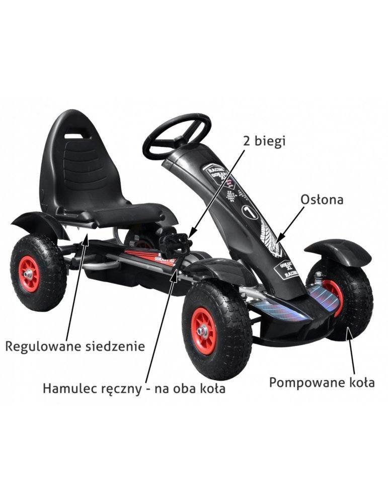 Large Go-Kart Pumped - Kart infantil con pedales | Patilandia 