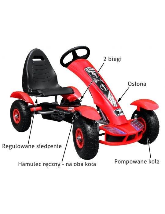 Large Go-Kart Pumped - Kart infantil con pedales | Patilandia 