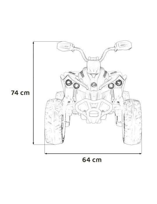 Quad Electrico Infantil Maverick ATV 24V 2 Motori 200W EVA Ruote 110 