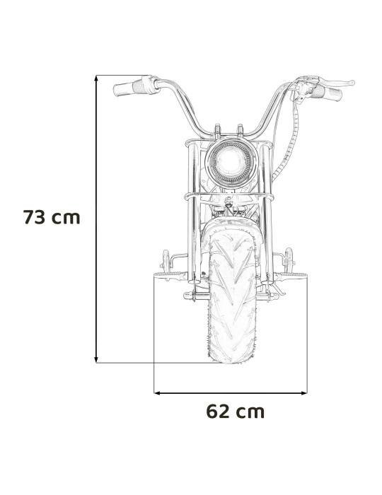 Chopper Warrior 36V - Moto eléctrica infantil potente | Patilandia 