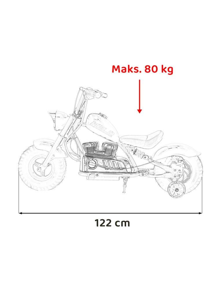 Moto elettrico del guerriero 36V 350W dei bambini con ruote gonfiabili 123 