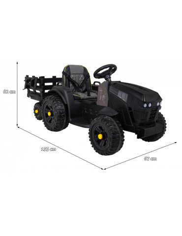 Tracteur électrique pour enfants Titanium avec remorque 1  2