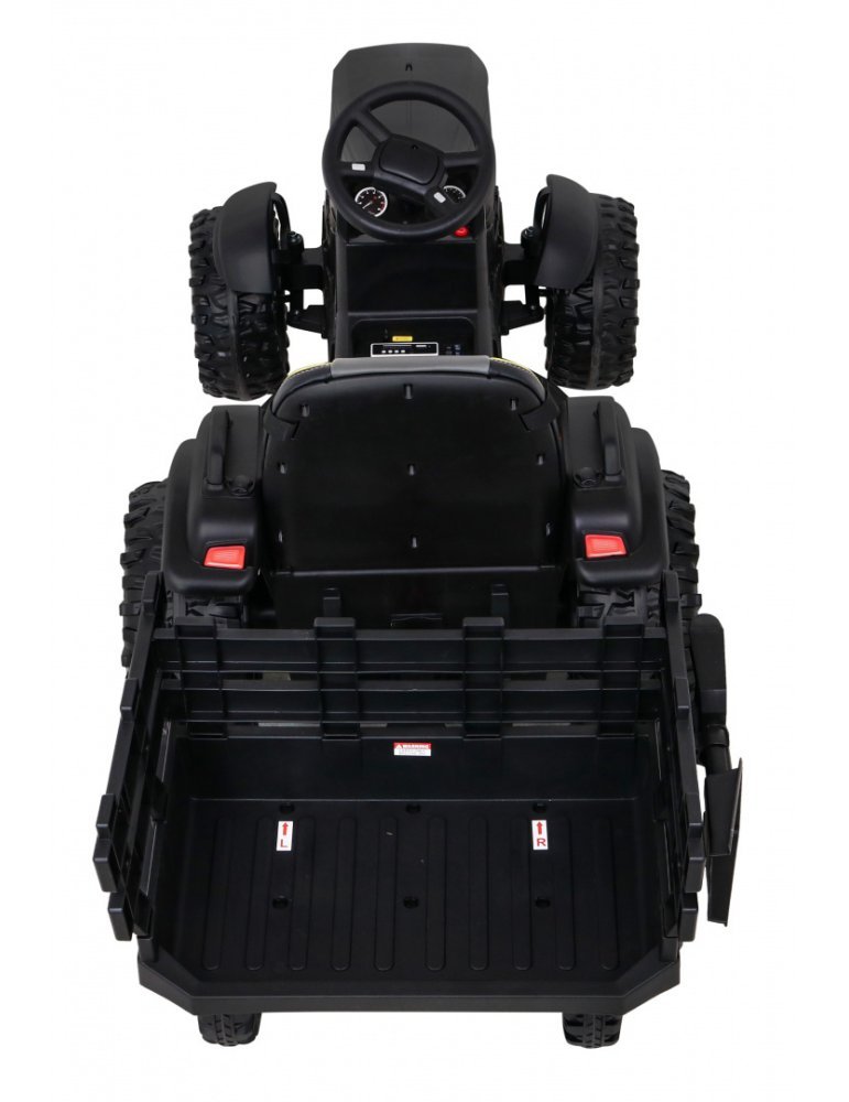 Trattore elettrico per bambini in titanio con rimorchio 6  - Vista 5
