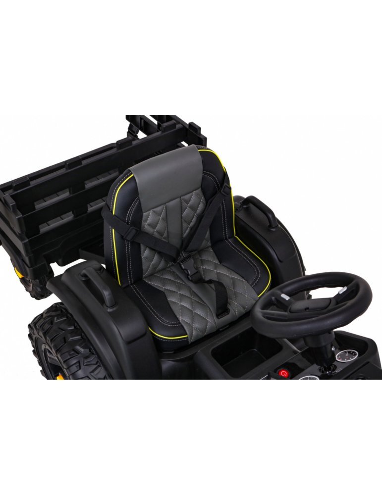 Trattore elettrico per bambini in titanio con rimorchio 12  - Vista 11