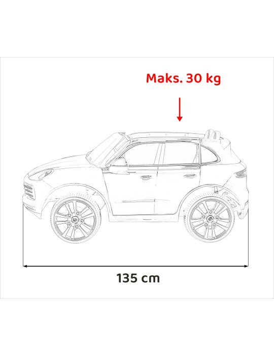 Porsche Cayenne S - Coche eléctrico infantil 12V con control parental | Patilandia 
