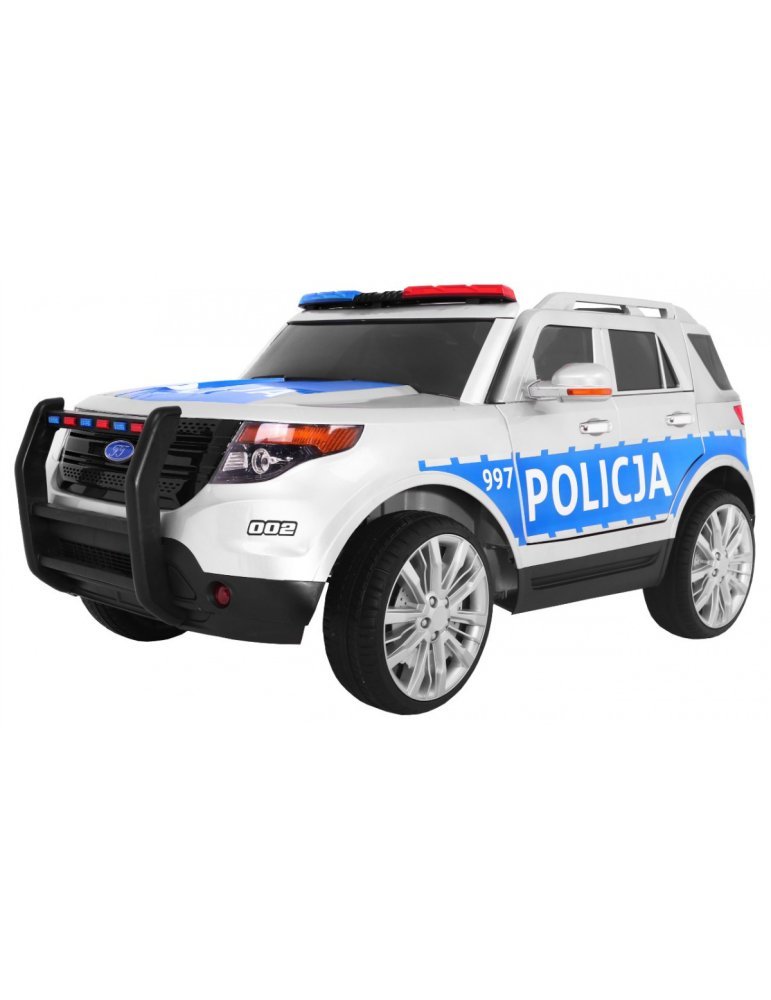 SUV Poland Police 12V - Coche Eléctrico Infantil con Sirena y Luces 
