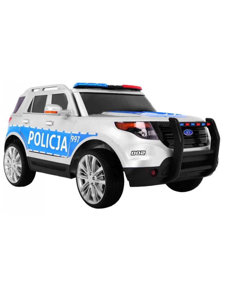 SUV Poland Police 12V - Coche Eléctrico Infantil con Sirena y Luces 